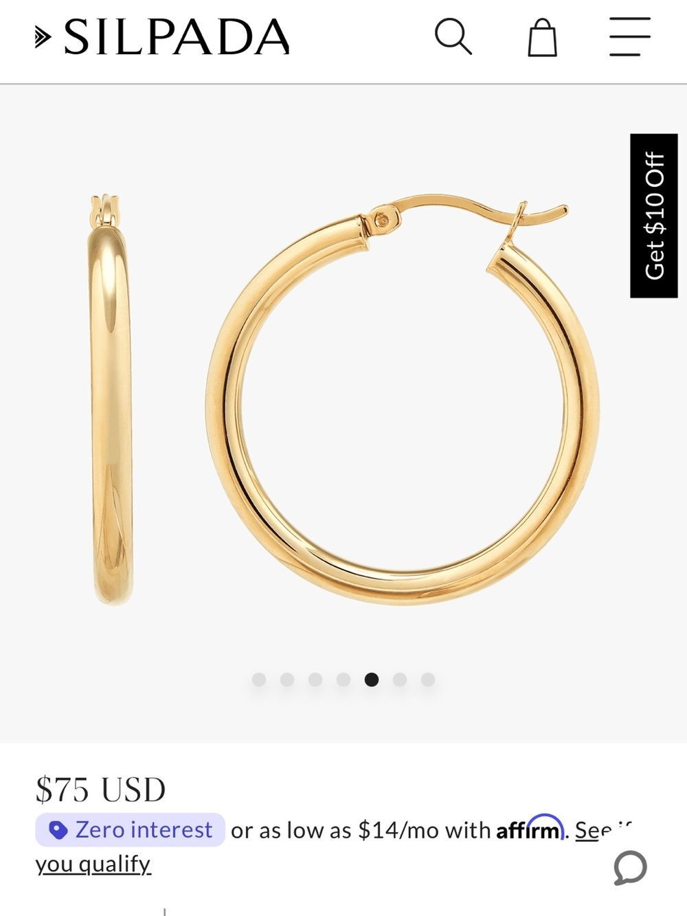 Ringmaster Hoop Earrings, Gold-Plated Sterling Silver